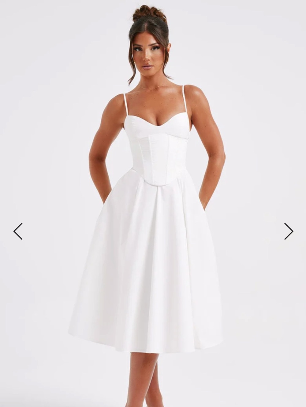 Babyboo MARIELLA MIDI DRESS - IVORY